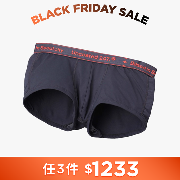 LOW RISE 沁涼運動平口內褲 v2 黑炭灰 LOW RISE 沁涼運動平口內褲 v2 黑炭灰