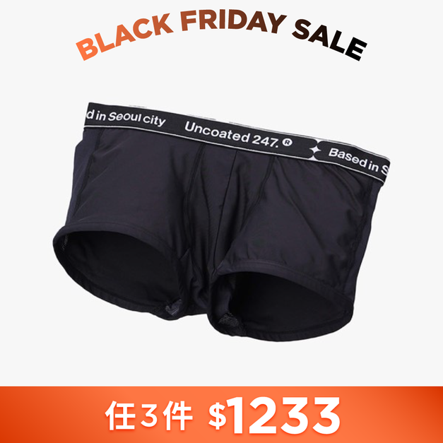 LOW RISE 沁涼運動平口內褲 v2 曜石黑 LOW RISE 沁涼運動平口內褲 v2 曜石黑