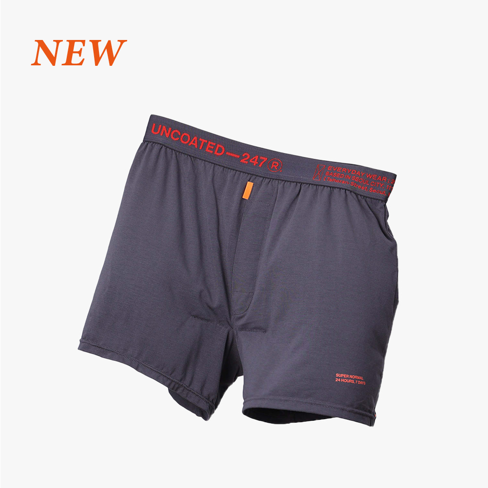 Slim Fit 空氣感抗菌平口內褲V2_黑炭灰