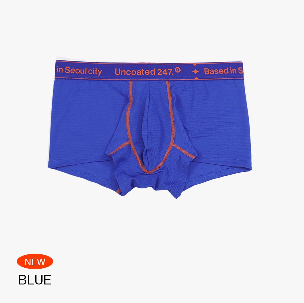 LOW RISE 沁涼網眼運動平口內褲 星空藍