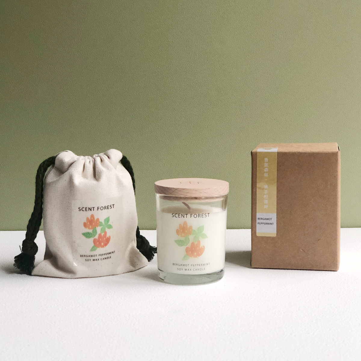 SCENT FOREST 香氛森林 - 香氛噴霧 香氛大豆蠟燭 - 彿手柑薄荷