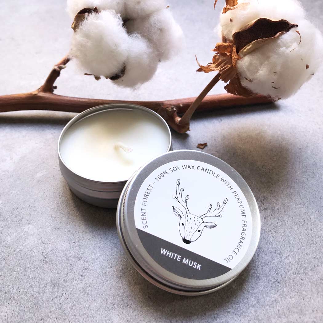 SCENT FOREST 香氛森林 - 香氛噴霧 香氛大豆蠟燭 - 白麝香花