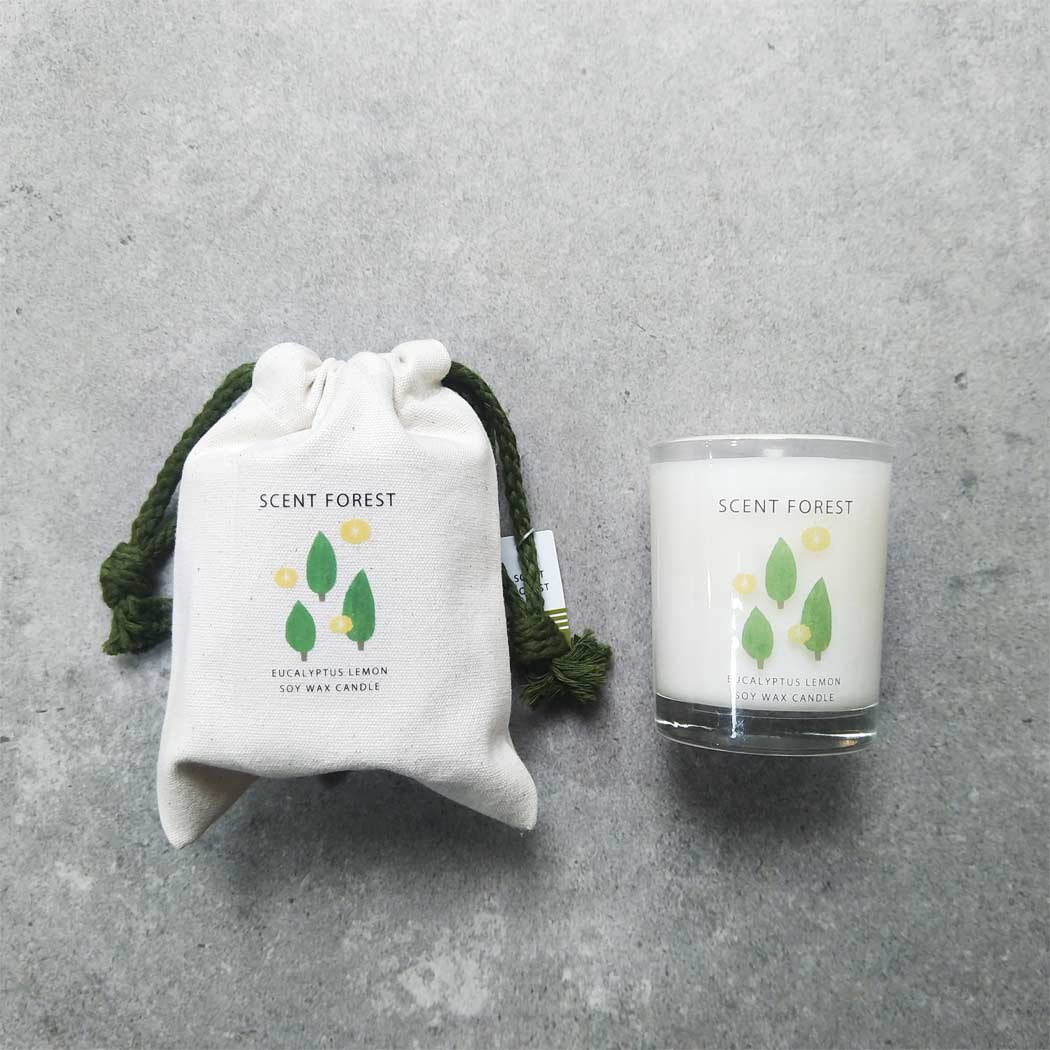 SCENT FOREST 香氛森林 - 香氛噴霧 香氛大豆蠟燭 - 精油款 - 檸檬尤加利