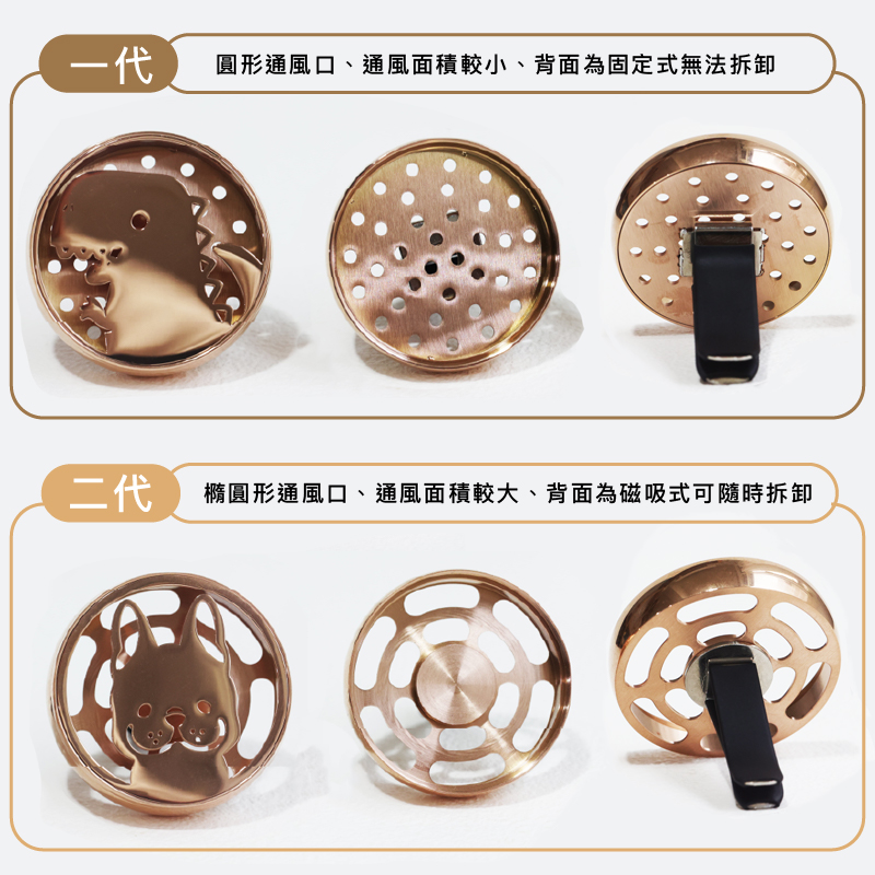 SCENT FOREST 香氛森林 -  質感金屬車用香氛 - 小萌寵 狗 貓 兔 恐龍 熊