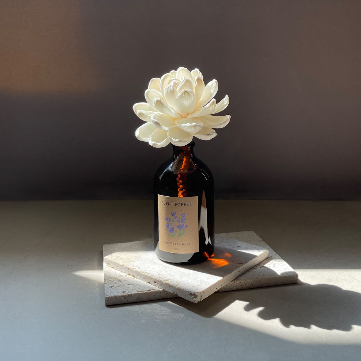 SCENT FOREST 香氛森林 - 室內擴香 香氛大豆蠟燭 擴香花 - 法國薰衣草