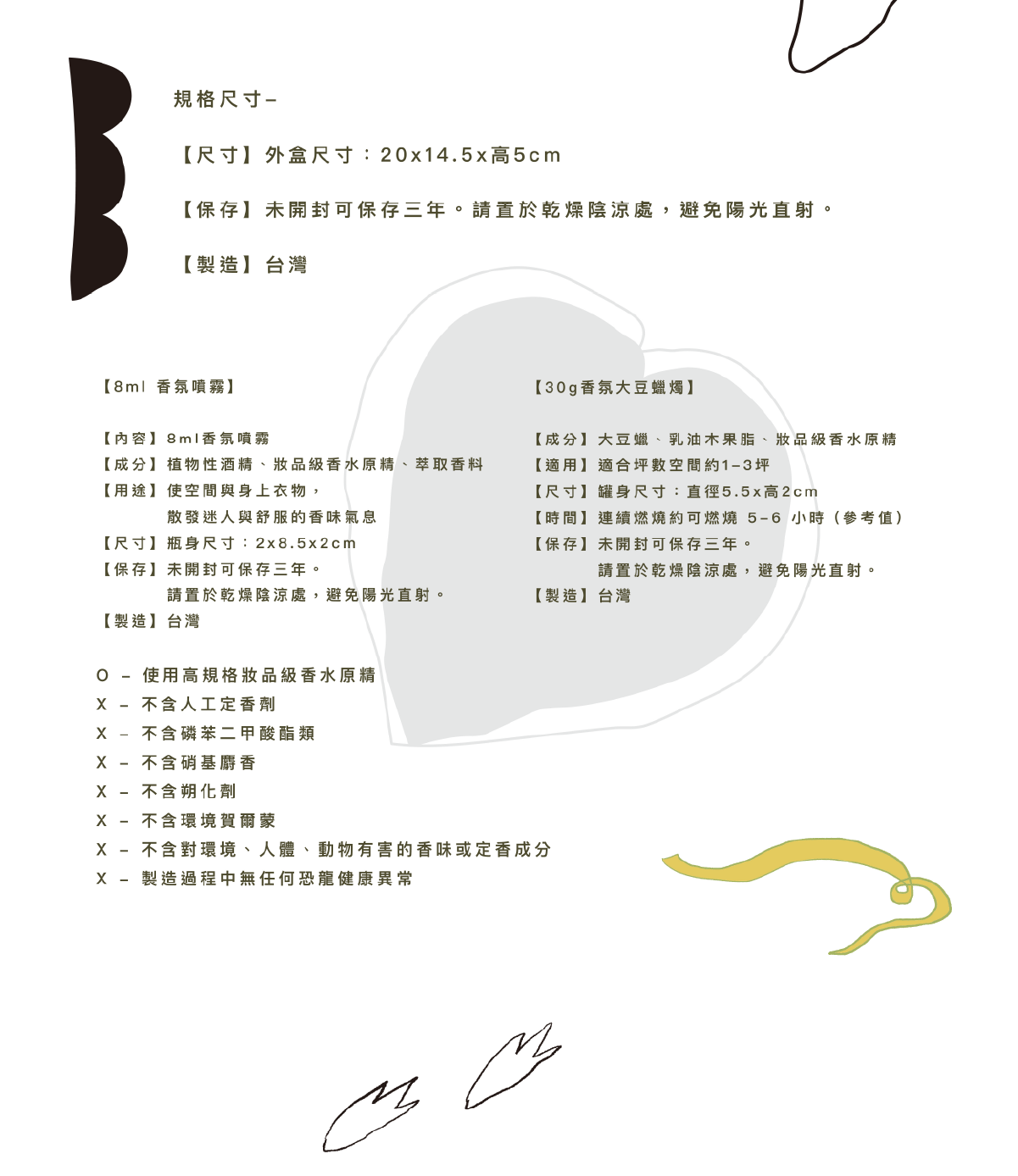 SCENT FOREST 香氛森林 - 馬卡龍腳趾聯名款4+1香氛系列禮盒詳細資訊