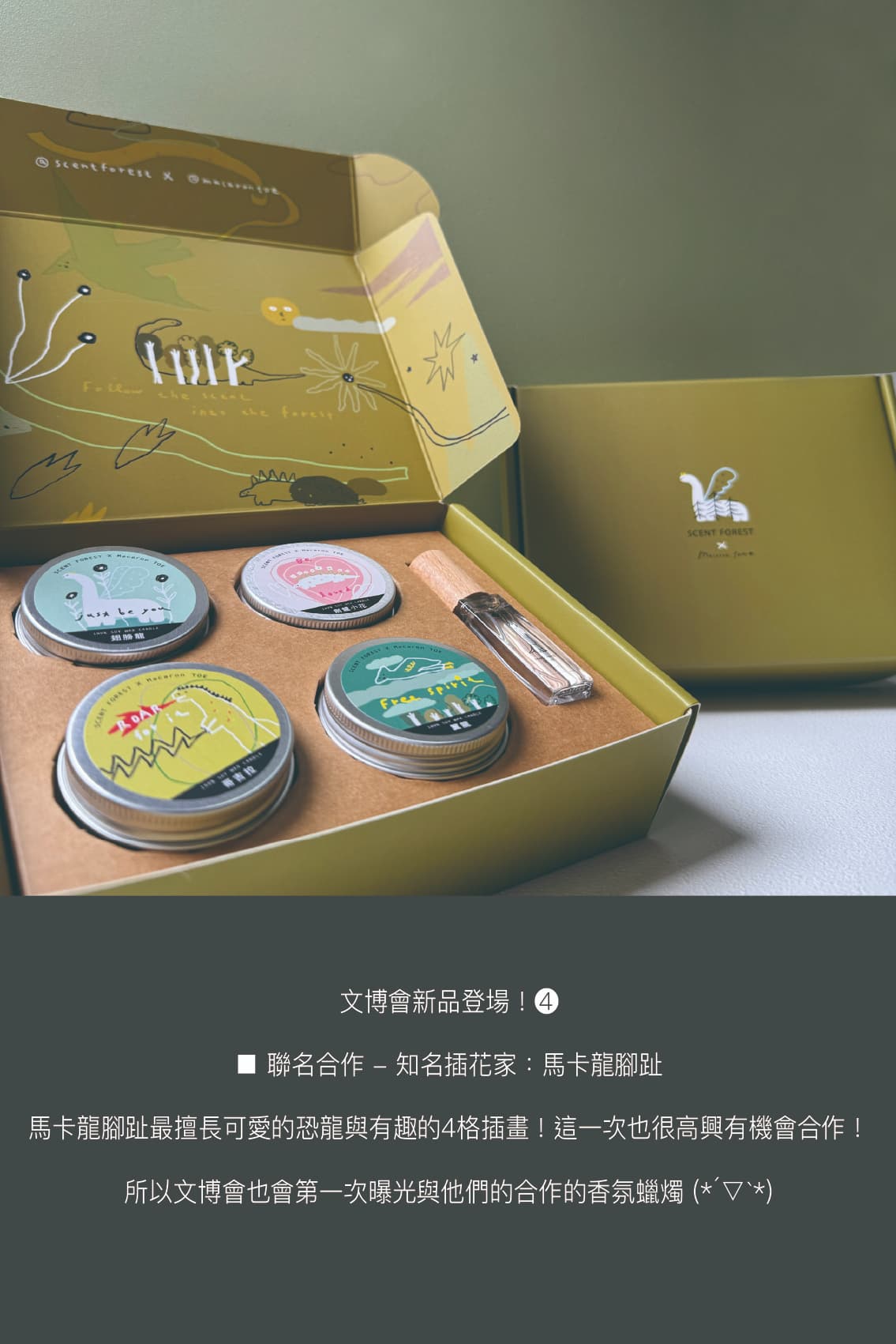 香氛森林-文博新品登場-馬卡龍腳趾聯名款香氛禮盒
