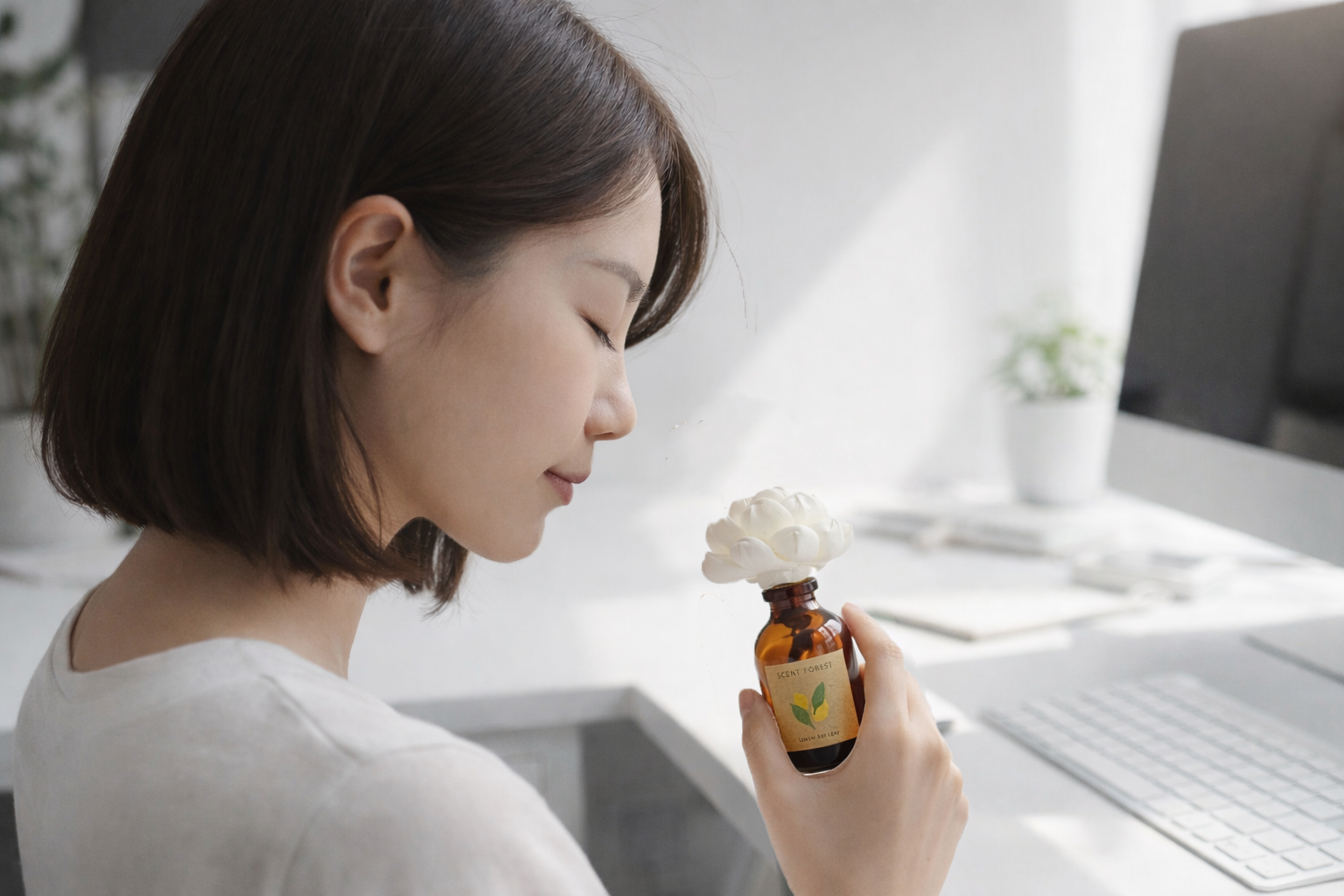 SCENT FOREST 香氛森林 -室內擴香- 天然精油吸吸花 香氛花 索拉花 感到壓力時吸一下煩惱全無