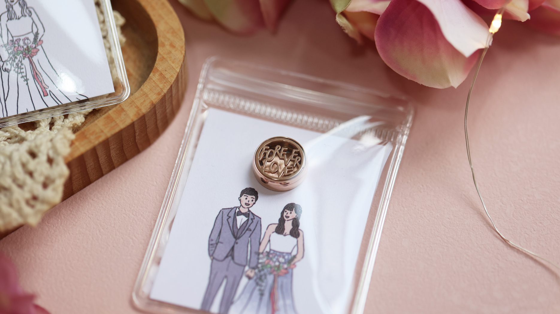 客製金屬香氛 - 婚禮香氛釦 伴娘禮物 婚禮小物 捧花禮 禮贈品 客製訂製