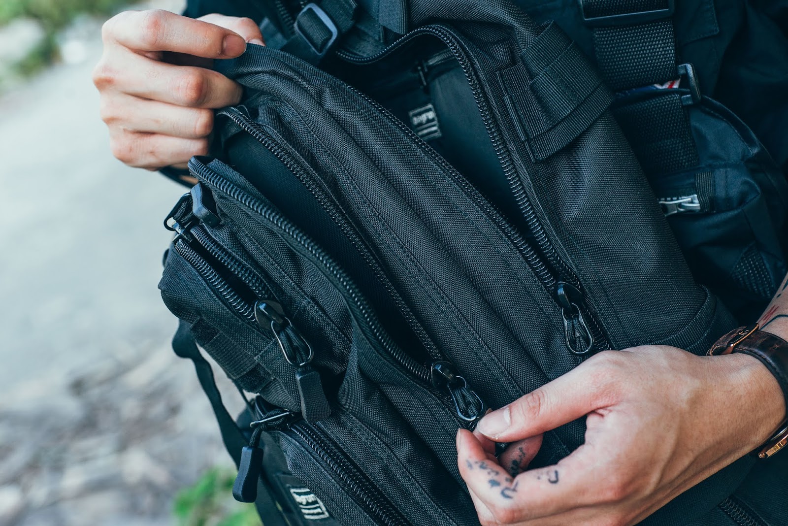 李豪 都會玩家軍事風格後背包