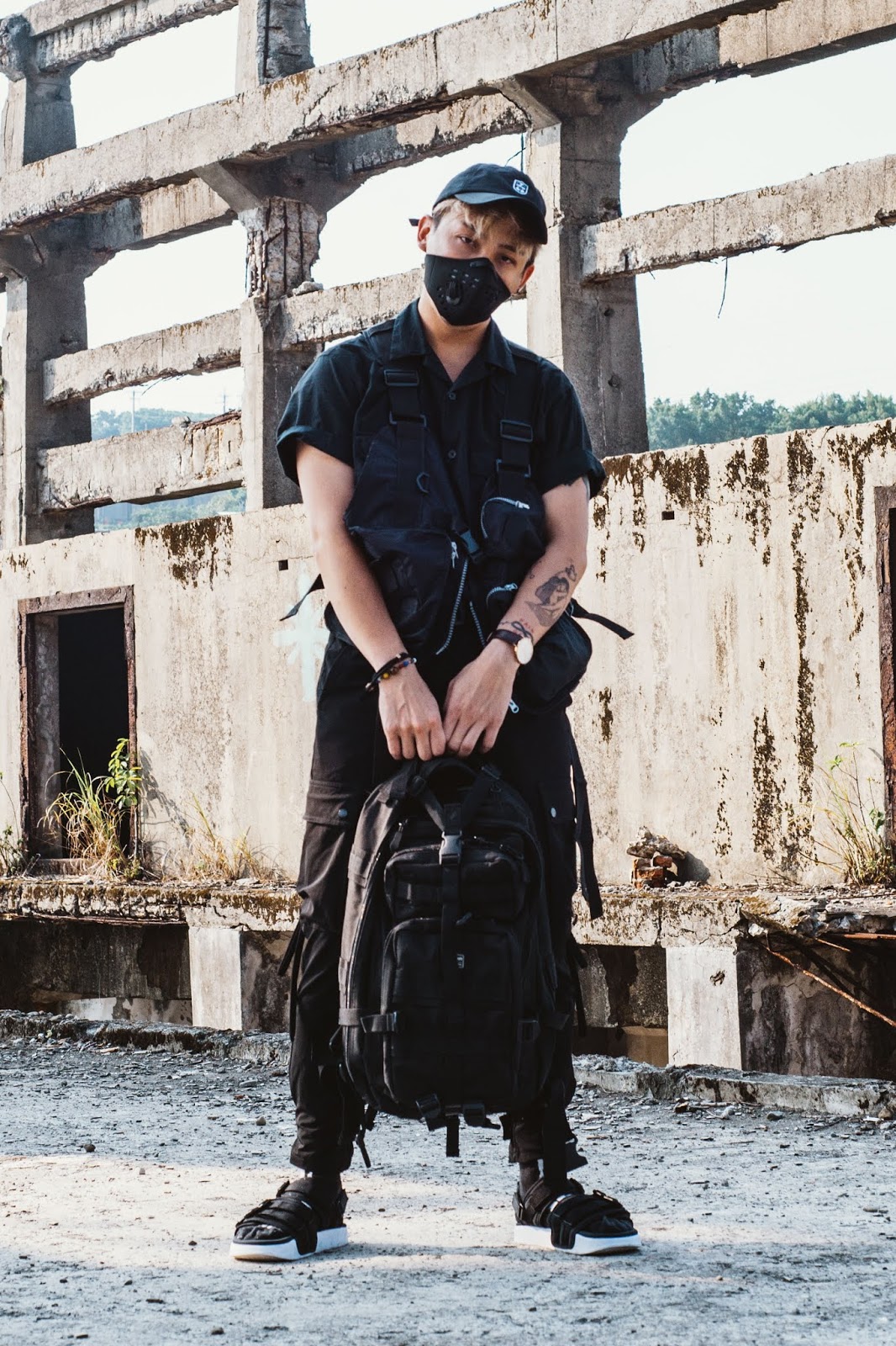 李豪 都會玩家軍事風格後背包