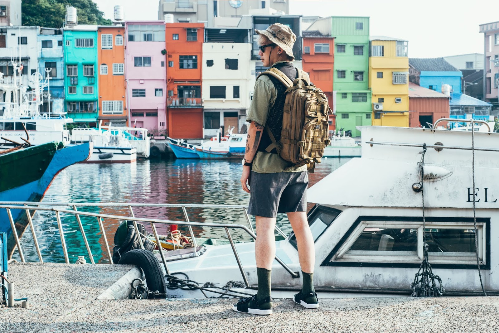 李豪 都會玩家軍事風格後背包