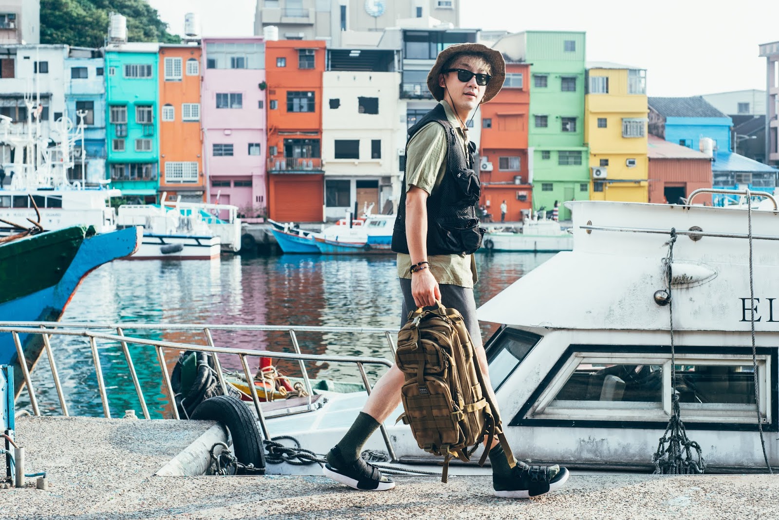 李豪 都會玩家軍事風格後背包