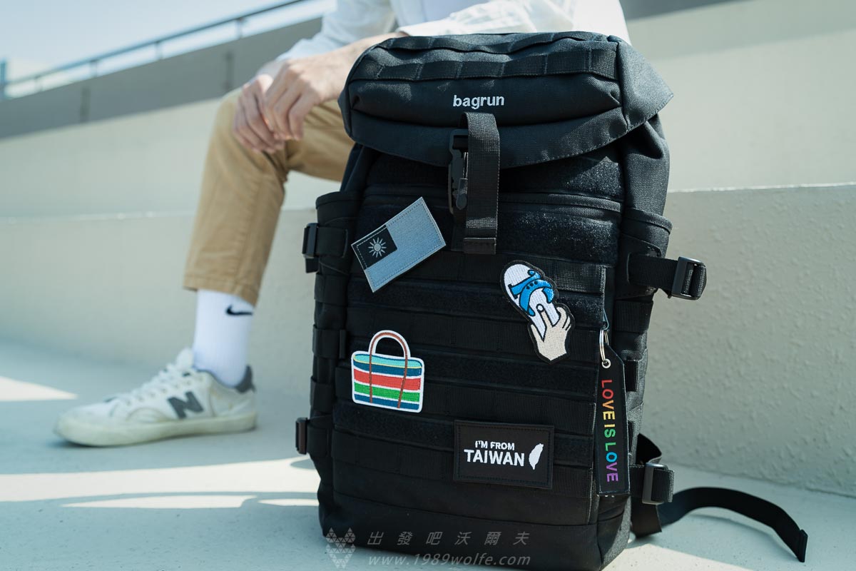 沃爾夫 都會玩家瞬開翻蓋後背包