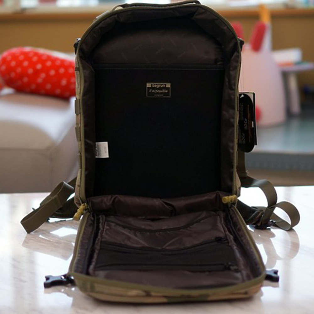 bagrun全日玩家軍事風格後背包|輕量也有大空間 快扣設計超便利