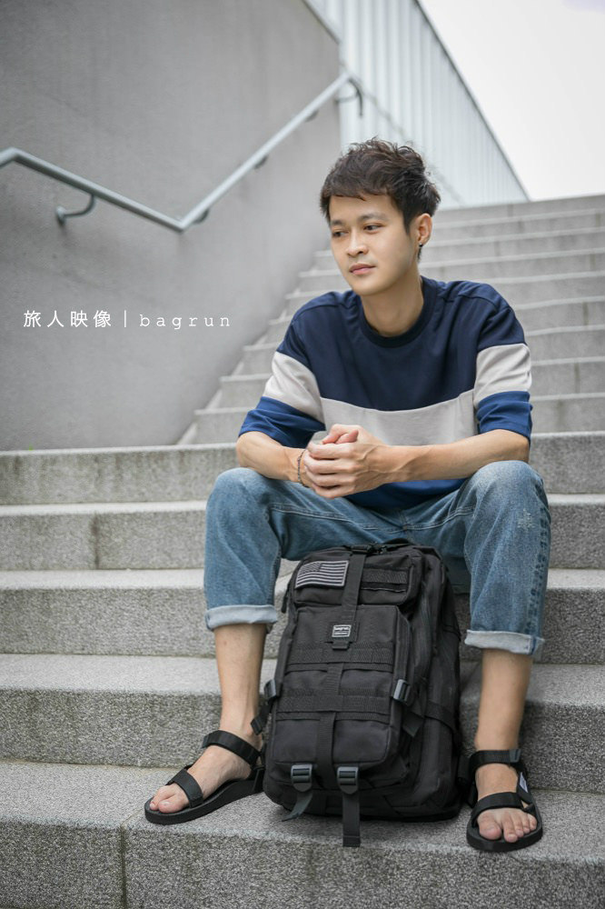 旅人映像 都會玩家軍事風格後背包