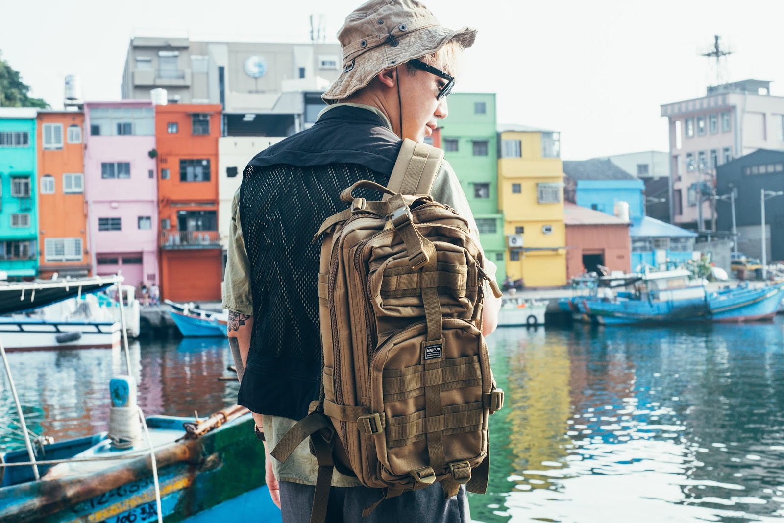 李豪 都會玩家軍事風格後背包