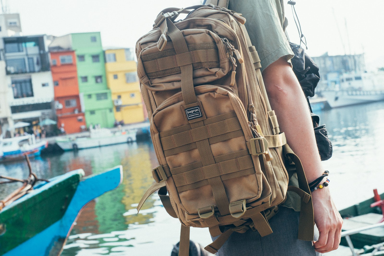 李豪 都會玩家軍事風格後背包