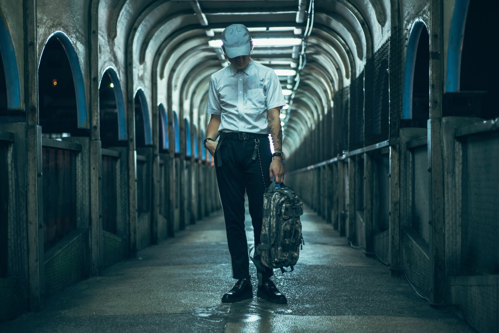 李豪 都會玩家軍事風格後背包