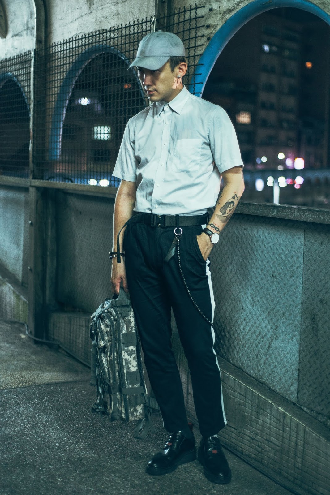 李豪 都會玩家軍事風格後背包