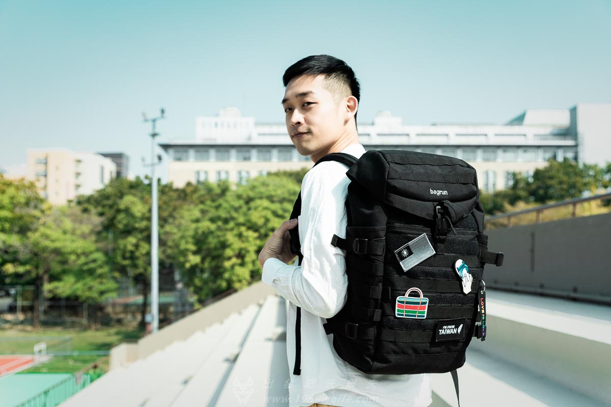 沃爾夫 都會玩家瞬開翻蓋後背包