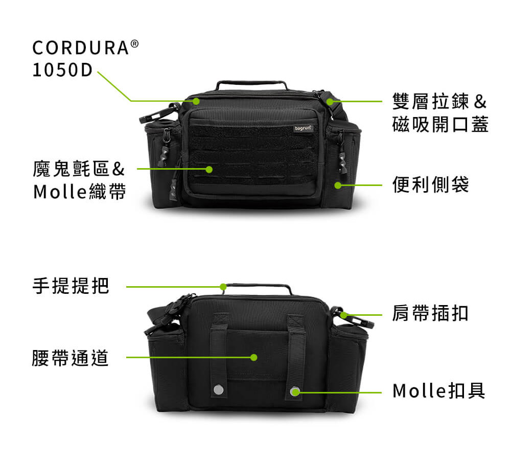 軍風男用腰包推薦,二代 Molle 系統多用途腰包
