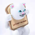 RIPNDIP RNDGETBREADTOY 吐司片公仔 公仔 收藏品 家中擺飾 家具 中指貓 NEVERMIND_2 RIPNDIP RNDGETBREADTOY 吐司片公仔 公仔 收藏品 家中擺飾 家具 中指貓 NEVERMIND_2