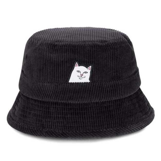 RIPNDIP 25SP-RNDSUM25177 中指貓 貓咪燈心絨 漁夫帽 Bucket Hat  NEVERMIND RIPNDIP 25SP-RNDSUM25177 中指貓 貓咪燈心絨 漁夫帽 Bucket Hat  NEVERMIND