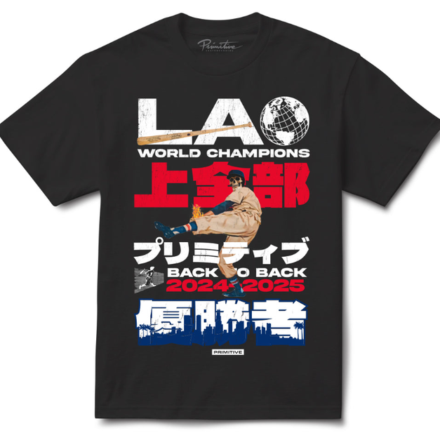 NEVERMIND PRIMITIVE PAPHO2568 LAST PITCH BOXY TEE 街頭 LA冠軍系列 三色 NEVERMIND PRIMITIVE PAPHO2568 LAST PITCH BOXY TEE 街頭 LA冠軍系列 三色