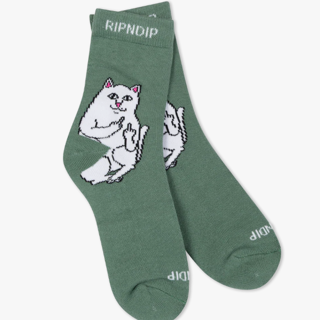 Nevermind RIPNDIP RNDHOL25174 中指貓 襪子Lord Nermal Mid Socks Nevermind RIPNDIP RNDHOL25174 中指貓 襪子Lord Nermal Mid Socks