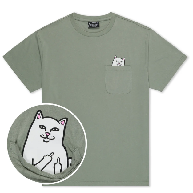 RIPNDIP RNDSMU25LN2 Lord Nermal Pocket Tee 口袋短T 水洗 NVM RIPNDIP RNDSMU25LN2 Lord Nermal Pocket Tee 口袋短T 水洗 NVM