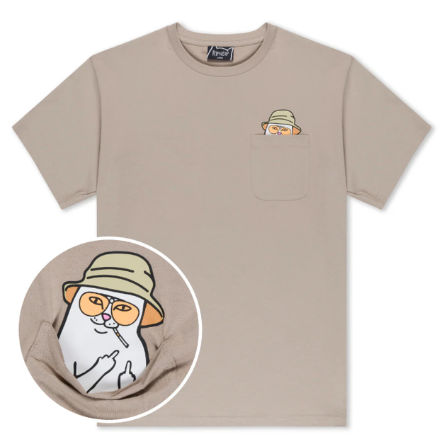 RIPNDIP RNDSPR26165 Nermal S Thompson Pocket Tee 口袋Tee NVM RIPNDIP RNDSPR26165 Nermal S Thompson Pocket Tee 口袋Tee NVM