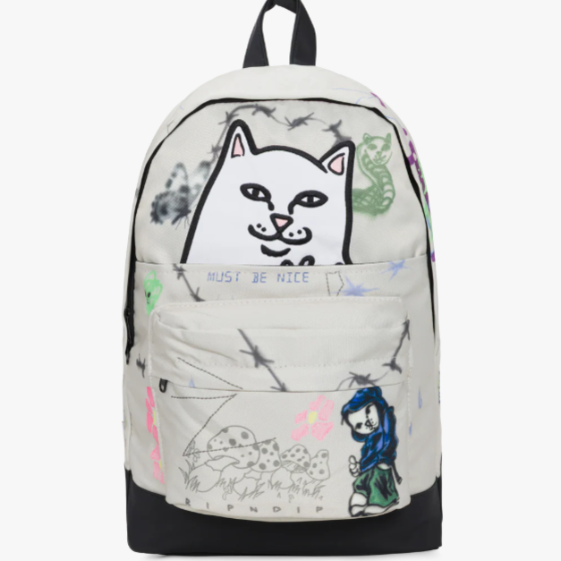 NVM RIPNDIP RNDSPR26223 Goosebumps Velcro Backpack 中指貓後背包 NVM RIPNDIP RNDSPR26223 Goosebumps Velcro Backpack 中指貓後背包