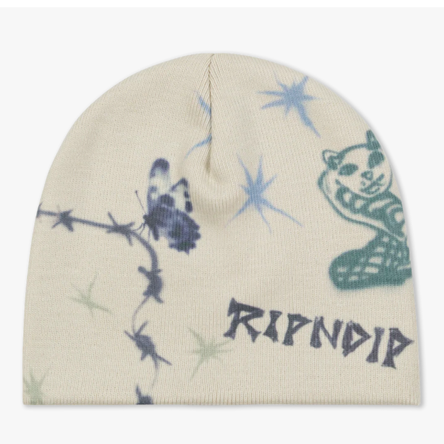 Nevermind RIPNDIP RNDSPR26180 Goosebumps Skull Beanie 中指貓 冷帽 Nevermind RIPNDIP RNDSPR26180 Goosebumps Skull Beanie 中指貓 冷帽
