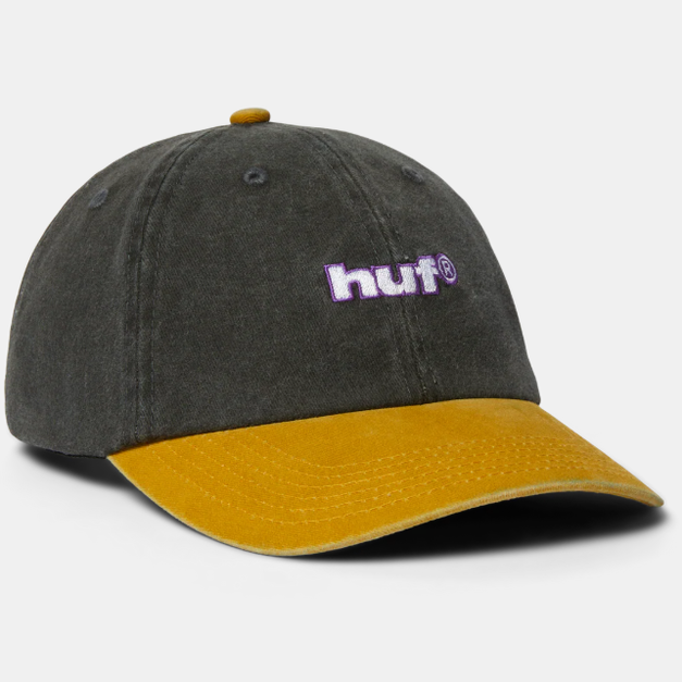 HUF Washed 6-Panel Strapback Hat HT00933-BLACK 水洗 跳色 NVM HUF Washed 6-Panel Strapback Hat HT00933-BLACK 水洗 跳色 NVM