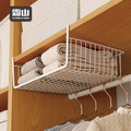 【日本霜山】懸掛夾式櫥櫃下/層板分隔收納籃 【日本霜山】懸掛夾式櫥櫃下/層板分隔收納籃