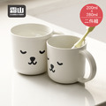 【日本霜山】瞌睡白熊兒童漱口杯2件組(200ml+280ml) 【日本霜山】瞌睡白熊兒童漱口杯2件組(200ml+280ml)