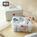 【日本霜山】手提式多功能收納箱/醫藥箱/工具箱(附分類貼紙)-多色可選 【日本霜山】手提式多功能收納箱/醫藥箱/工具箱(附分類貼紙)-多色可選