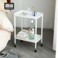 【日本霜山】簡約風雙層置物架/桌下收納推車-多色可選 【日本霜山】簡約風雙層置物架/桌下收納推車-多色可選