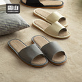 【日本霜山】日式頭層牛皮亞麻底防滑室內拖鞋-多款可選 【日本霜山】日式頭層牛皮亞麻底防滑室內拖鞋-多款可選