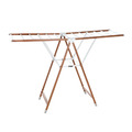 【日本霜山】木質風鋁合金落地型折疊晾曬架(定向輪)-M_1 【日本霜山】木質風鋁合金落地型折疊晾曬架(定向輪)-M_1