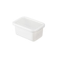 【日本霜山】日系純白風長方形琺瑯保鮮盒(附蓋)-S-550ml-3入_1 【日本霜山】日系純白風長方形琺瑯保鮮盒(附蓋)-S-550ml-3入_1
