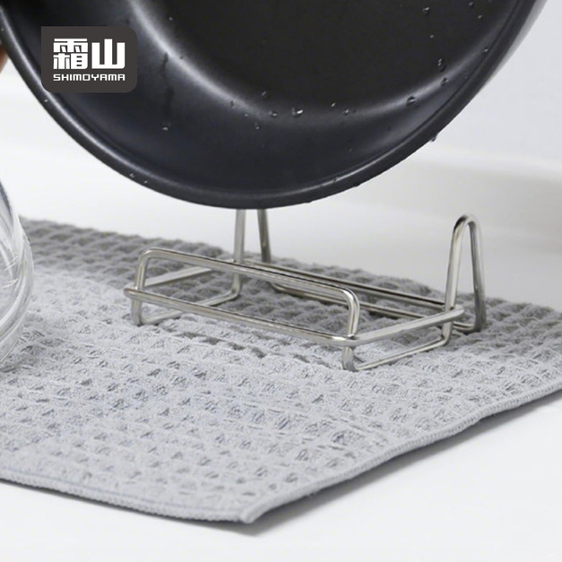 【日本霜山】304不鏽鋼桌上型立式平底鍋/玉子燒鍋收納架 【日本霜山】304不鏽鋼桌上型立式平底鍋/玉子燒鍋收納架