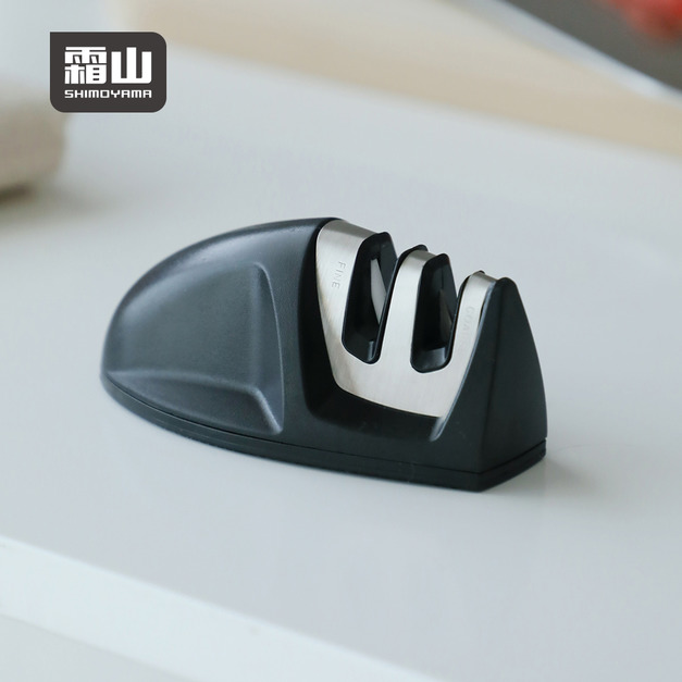 【日本霜山】防滑安全兩段式磨刀器 【日本霜山】防滑安全兩段式磨刀器