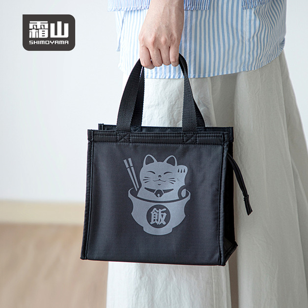 【日本霜山】印花風防潑水保溫保冷手提便當袋 【日本霜山】印花風防潑水保溫保冷手提便當袋