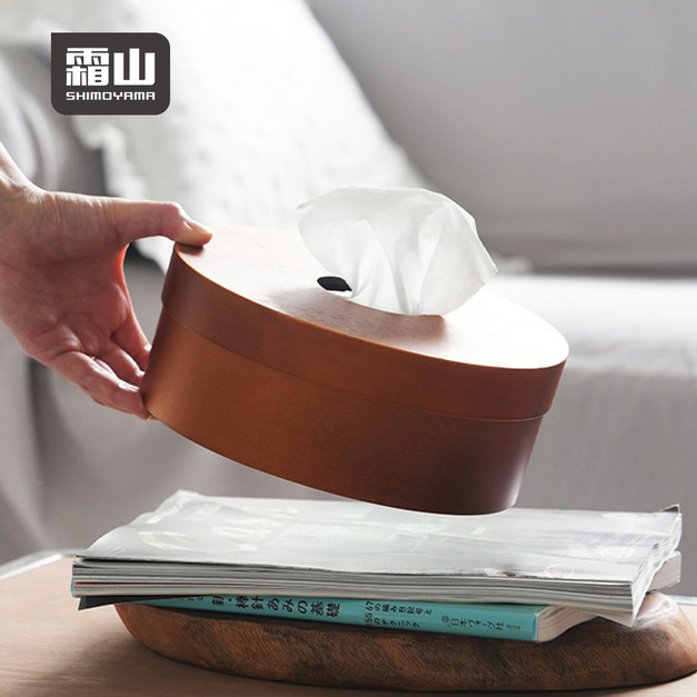 【日本霜山】夏克風天然雲杉木面紙盒/衛生紙盒/紙巾盒 【日本霜山】夏克風天然雲杉木面紙盒/衛生紙盒/紙巾盒