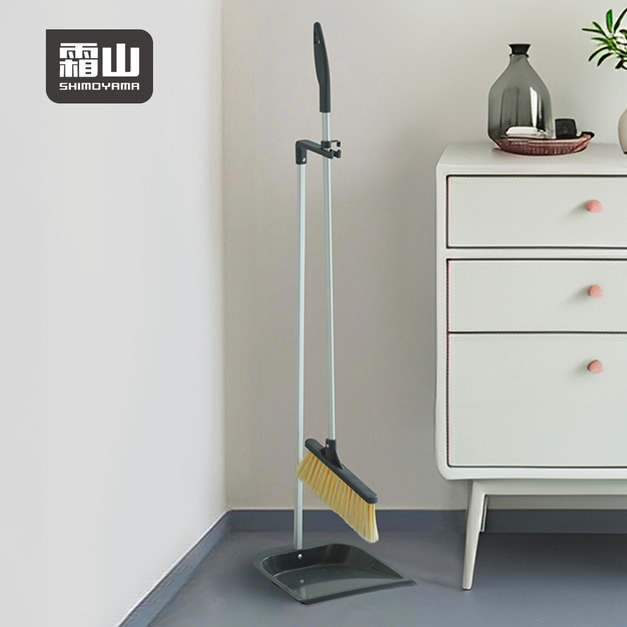【日本霜山】輕量鋁桿超密集刷毛不揚塵掃把畚斗組 【日本霜山】輕量鋁桿超密集刷毛不揚塵掃把畚斗組