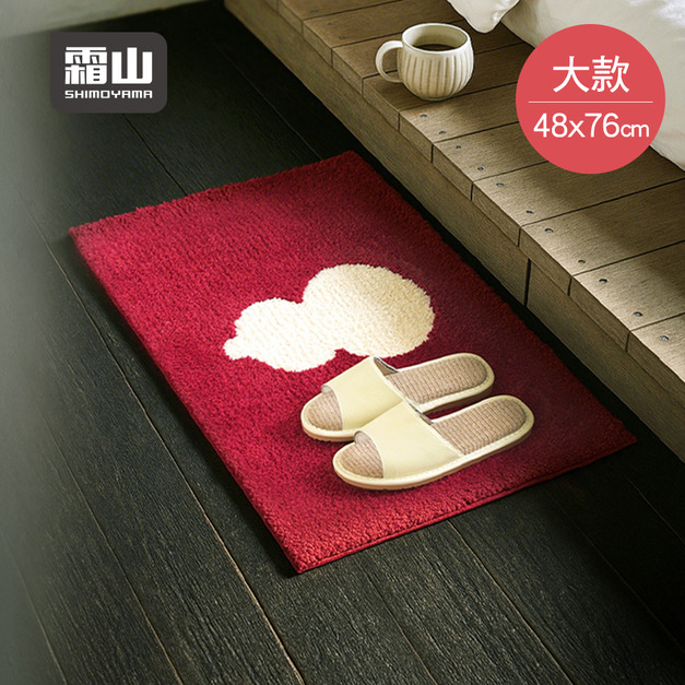 【日本霜山】葫蘆納福防滑地墊/腳踏墊/門墊(紅)-48x76cm 【日本霜山】葫蘆納福防滑地墊/腳踏墊/門墊(紅)-48x76cm