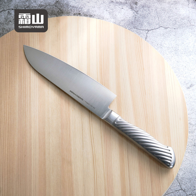 【日本霜山】一體成形不鏽鋼三德刀-30cm 【日本霜山】一體成形不鏽鋼三德刀-30cm