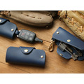 Navy Blue 手工真皮鑰匙包 (附掛鉤/客製化刻印英文名/禮盒包裝)_5 Navy Blue 手工真皮鑰匙包 (附掛鉤/客製化刻印英文名/禮盒包裝)_5